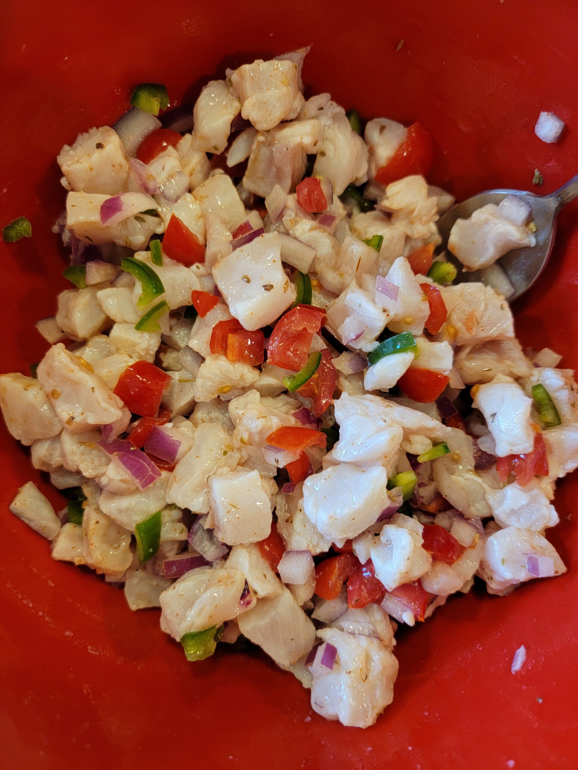 classic ceviche recipe - SeaCo Fishing Charters photo of finished Classic Ceviche by SeaCo Fishing Charters, great for mahi and wahoo