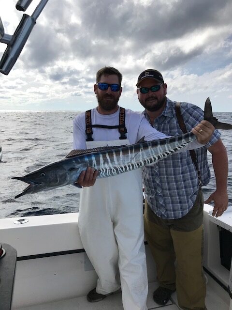 Wahoo Fishing with SeaCo Fishing Charters SeaCo Fishing Charters shows off a wahoo caught while on a trolling charter at the ledge off St. Augustine, Florida.